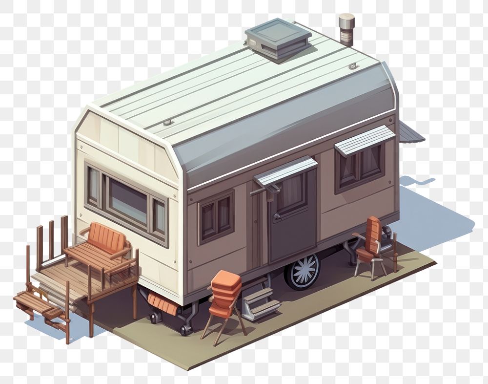 PNG Architecture vehicle trailer house. AI generated Image by rawpixel.