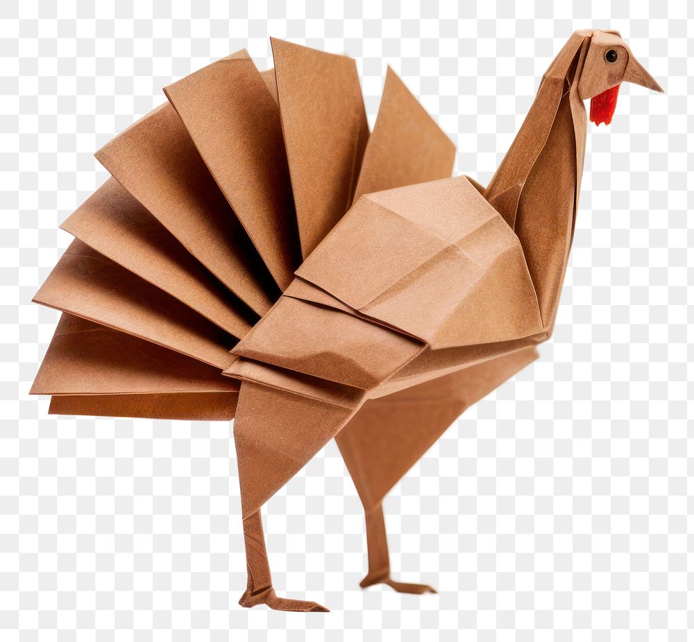 PNG Origami turkey creativity livestock. AI generated Image by rawpixel.