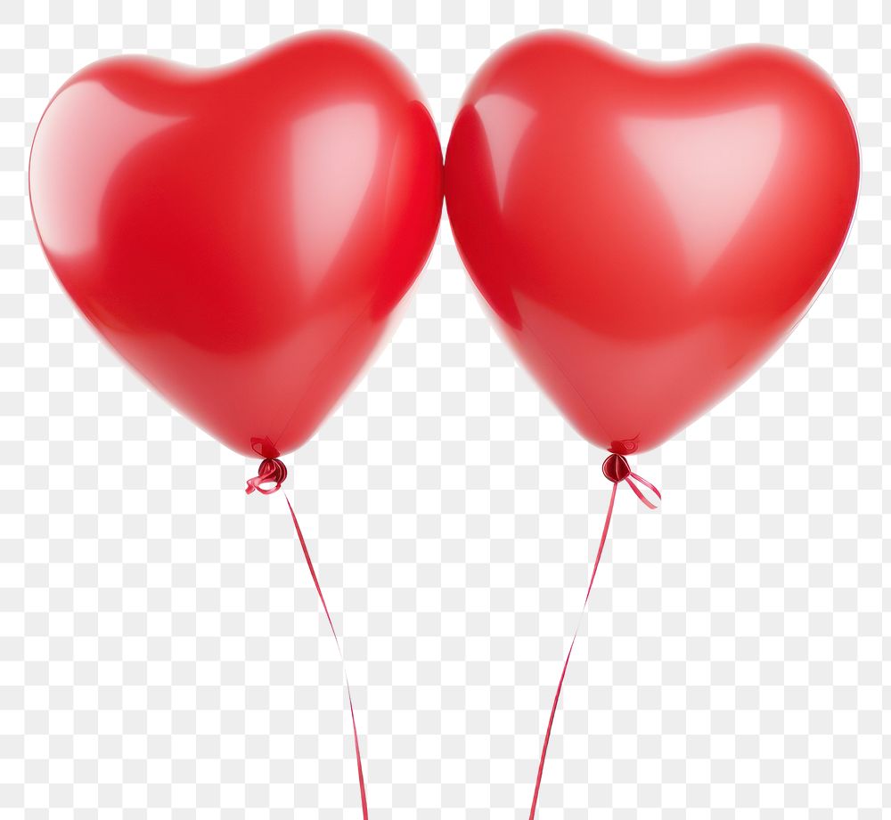 PNG Balloon heart white background celebration. 