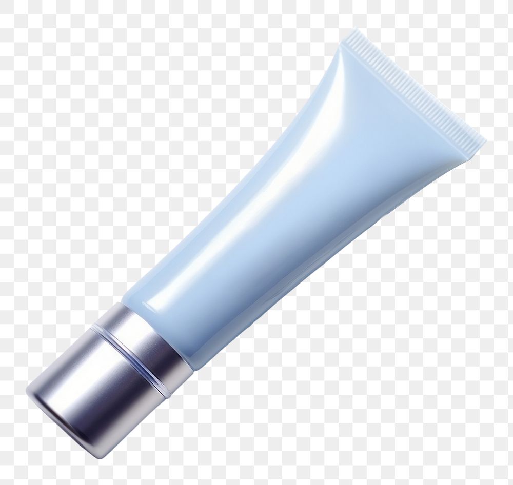 PNG Cosmetics blue toothpaste bottle. AI generated Image by rawpixel.