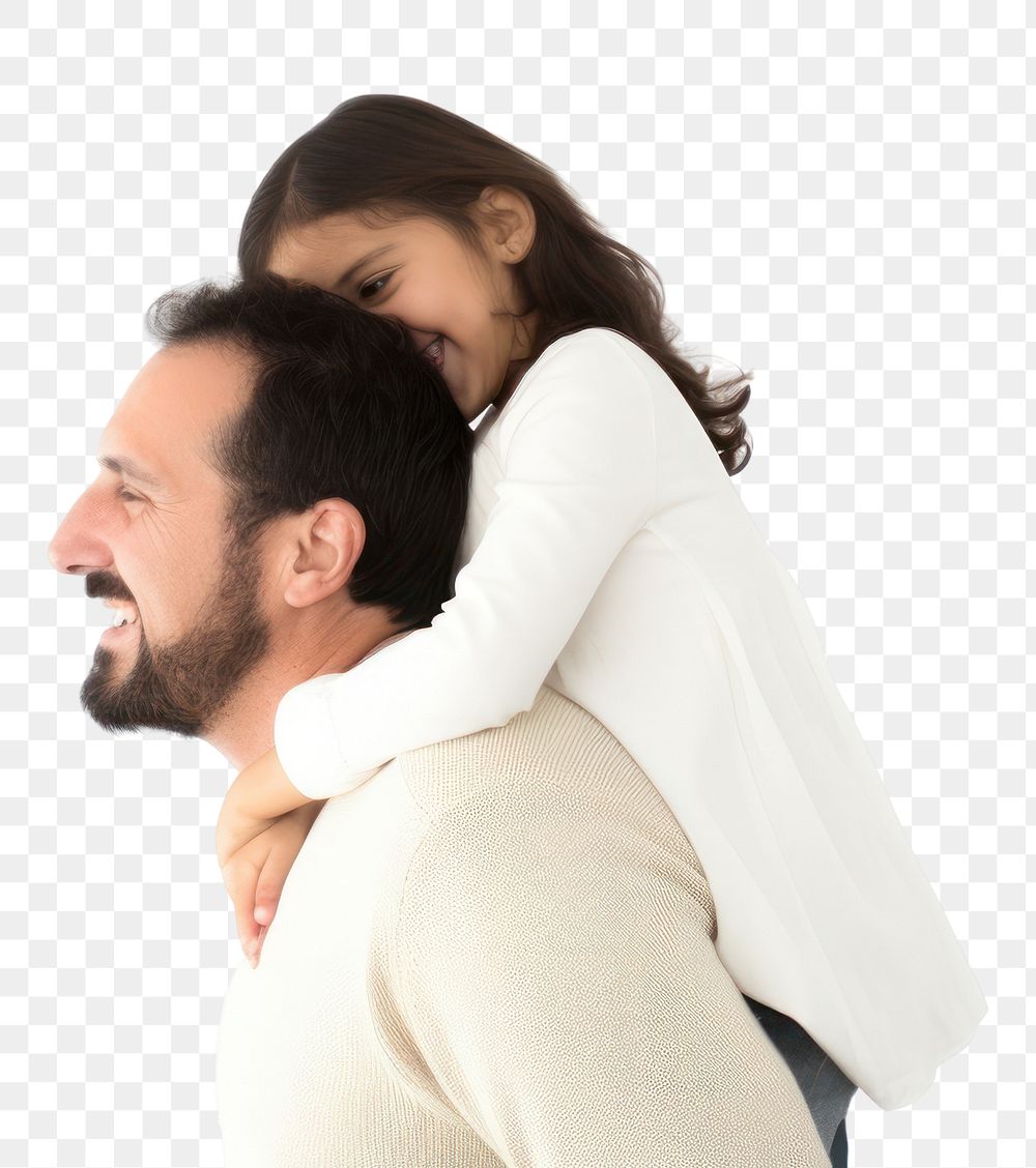 PNG Hugging father adult white. AI generated Image by rawpixel.