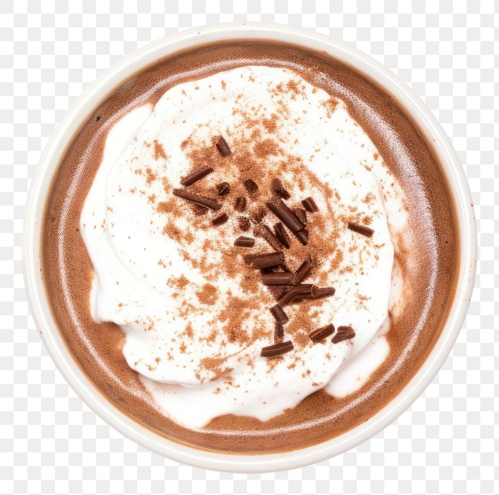 PNG Chocolate dessert coffee cream. AI generated Image by rawpixel.