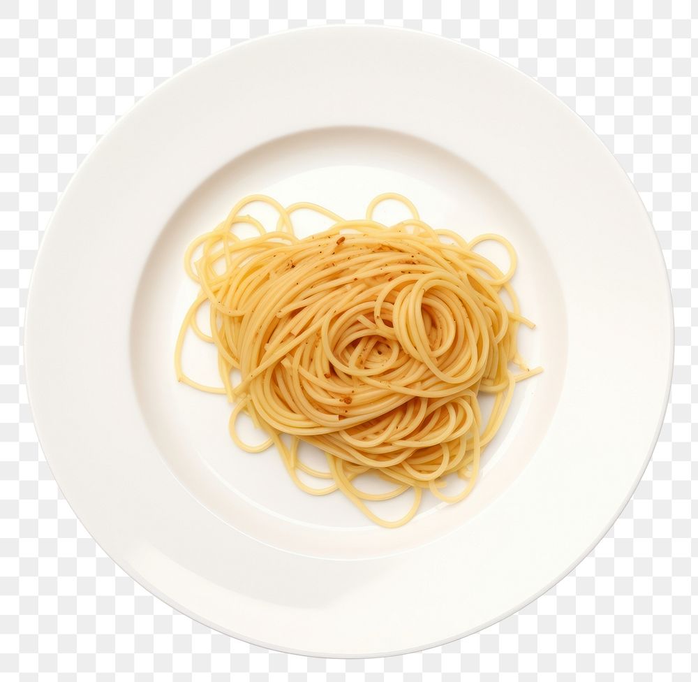 PNG Spaghetti pasta plate food. AI generated Image by rawpixel.