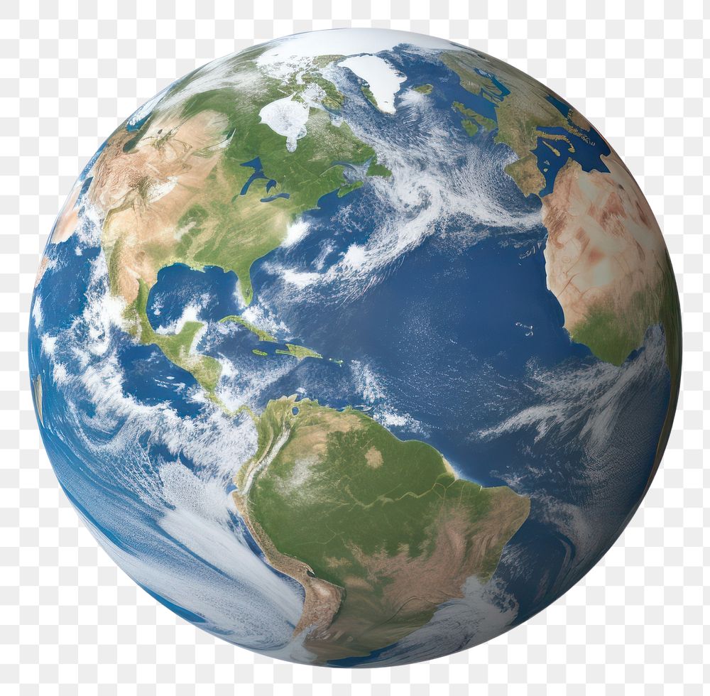 PNG Earth sphere planet world transparent background