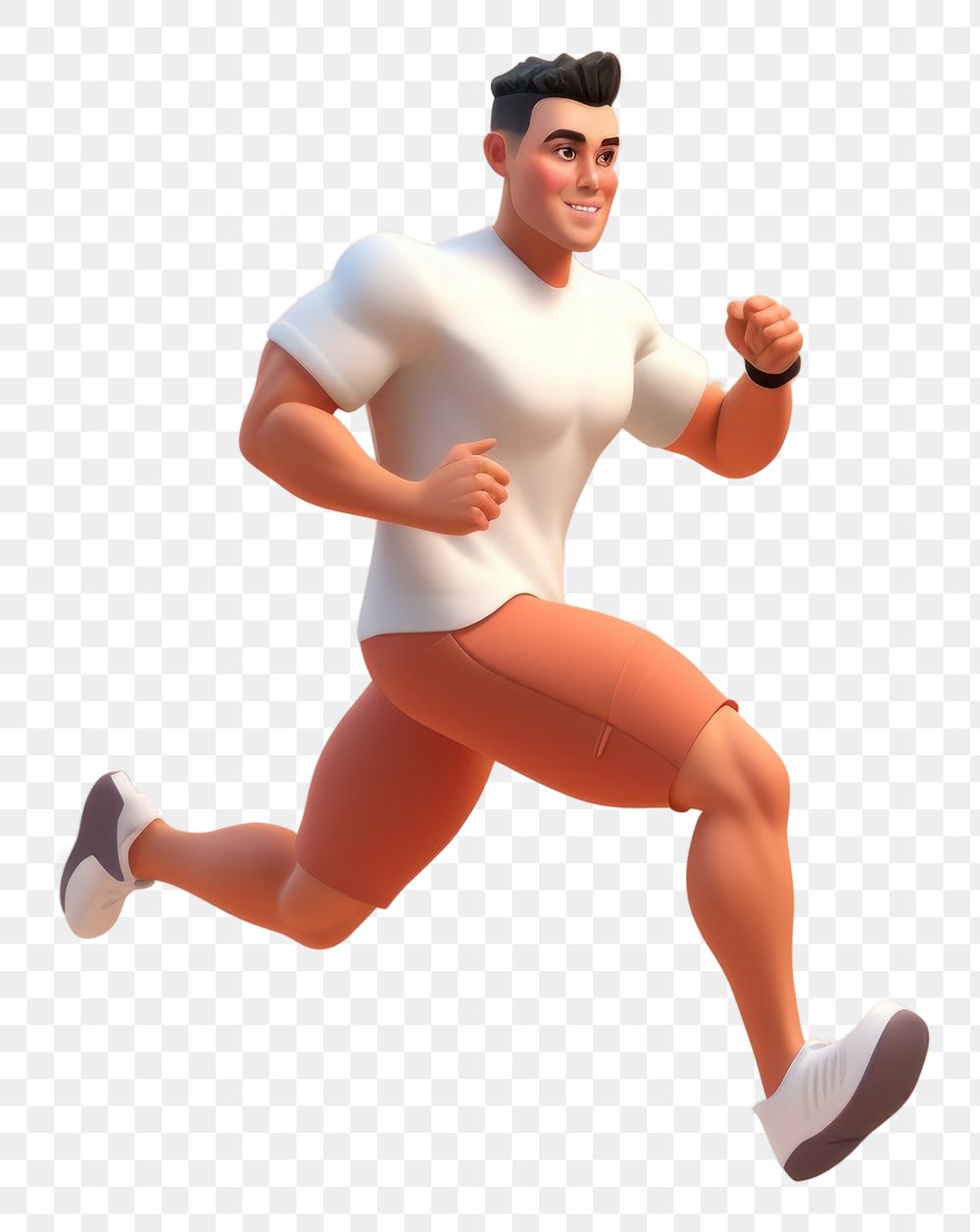 PNG Exercising running jogging human. AI generated Image by rawpixel.