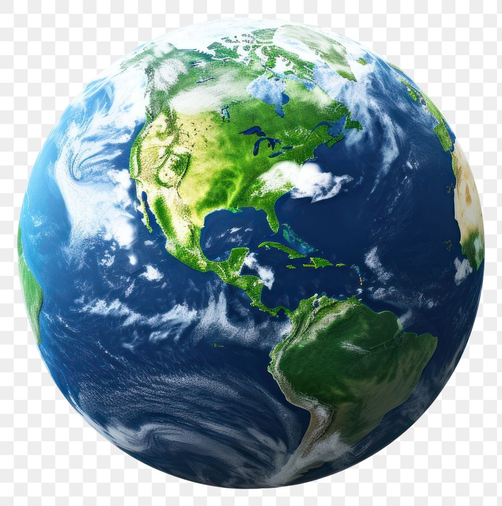 PNG Earth sphere planet space. 