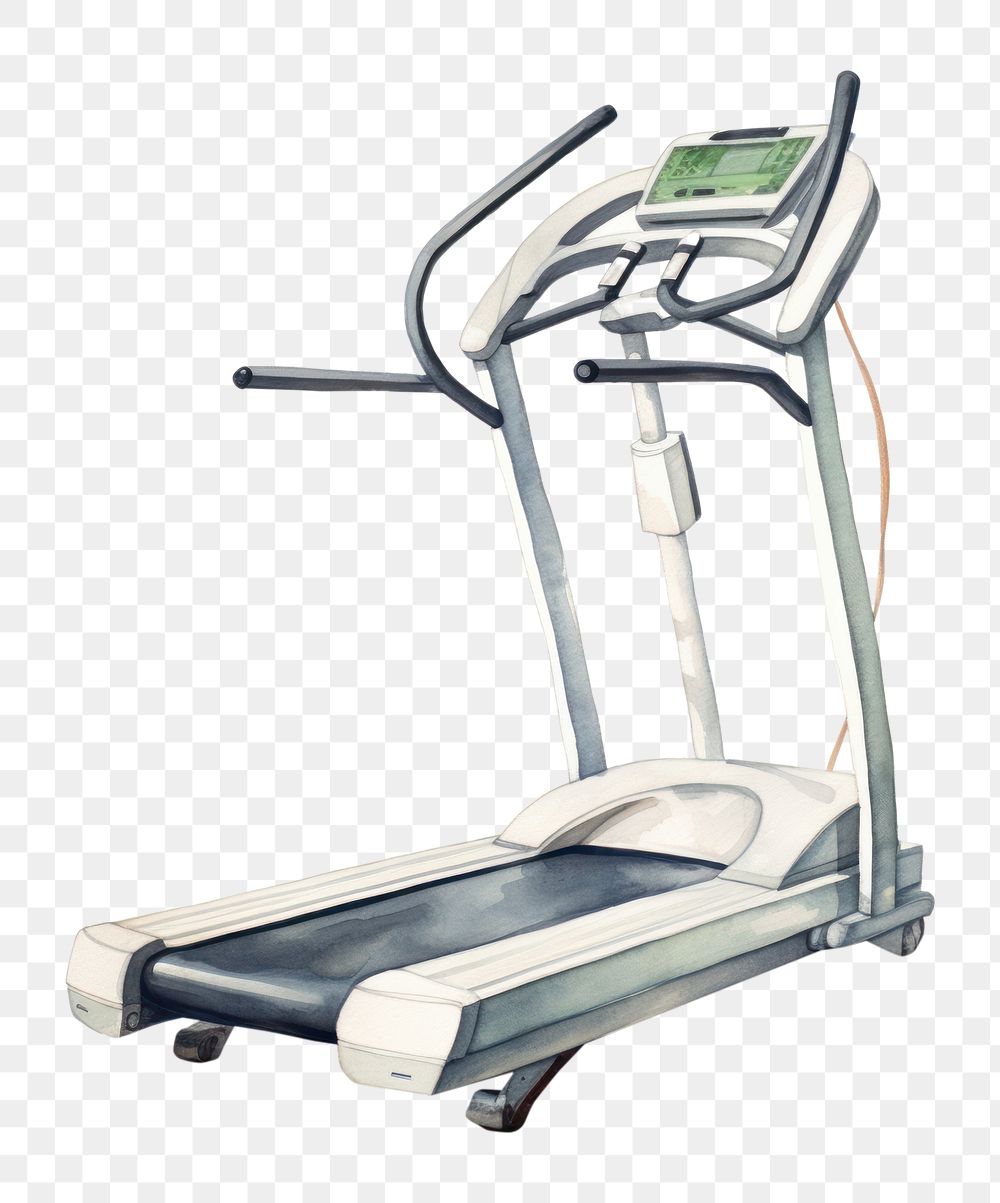 PNG Technology exercising treadmill equipment. AI generated Image by rawpixel.