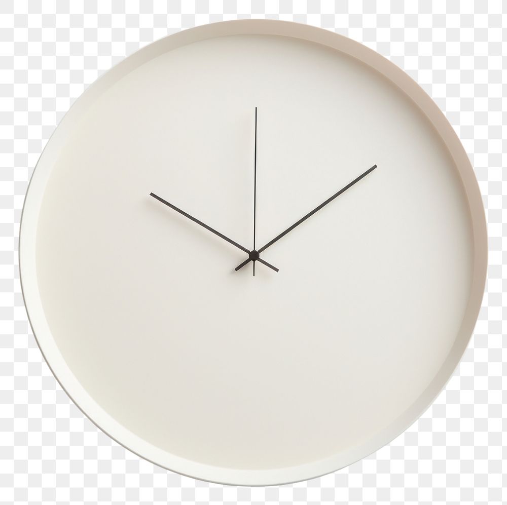 PNG Clock white wall simplicity. 