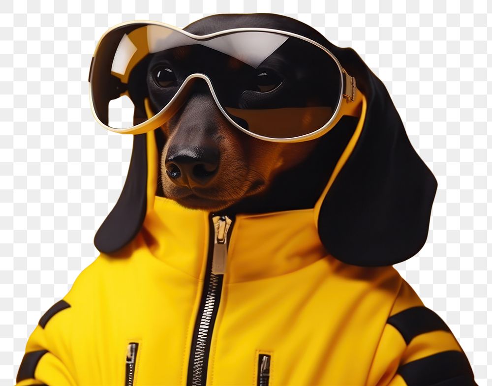 PNG Dog pet sunglasses portrait. AI generated Image by rawpixel.