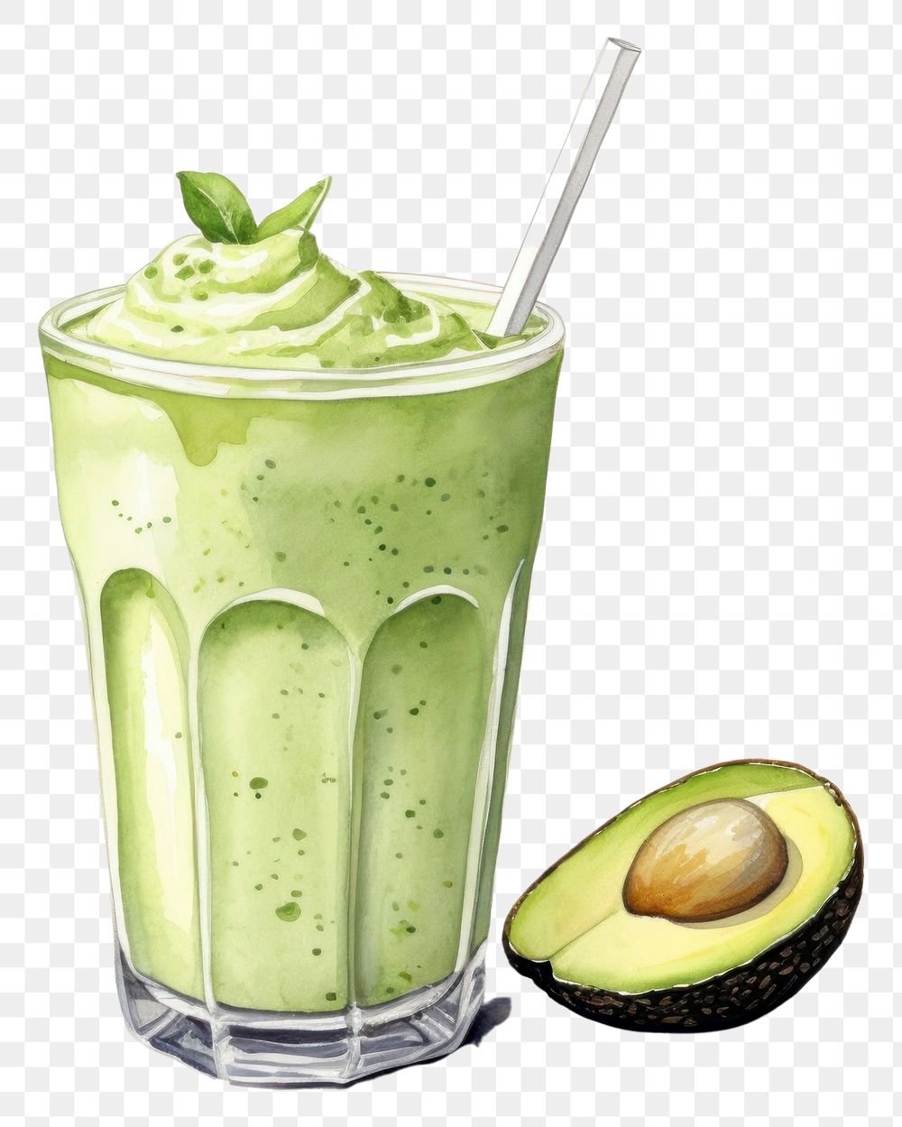 PNG Smoothie beverage produce avocado. AI generated Image by rawpixel.