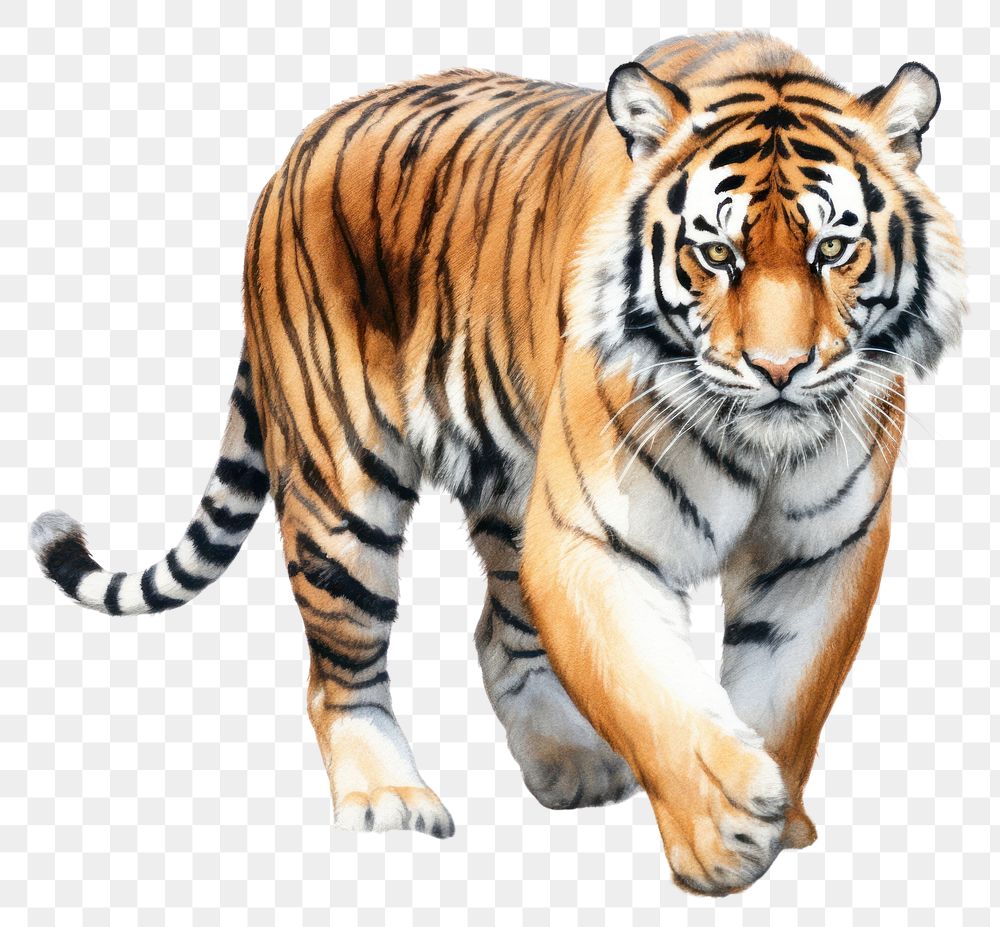 PNG Tiger wildlife animal mammal. AI generated Image by rawpixel.