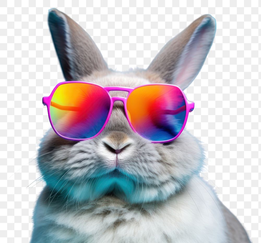 PNG Sunglasses mammal animal bunny. 