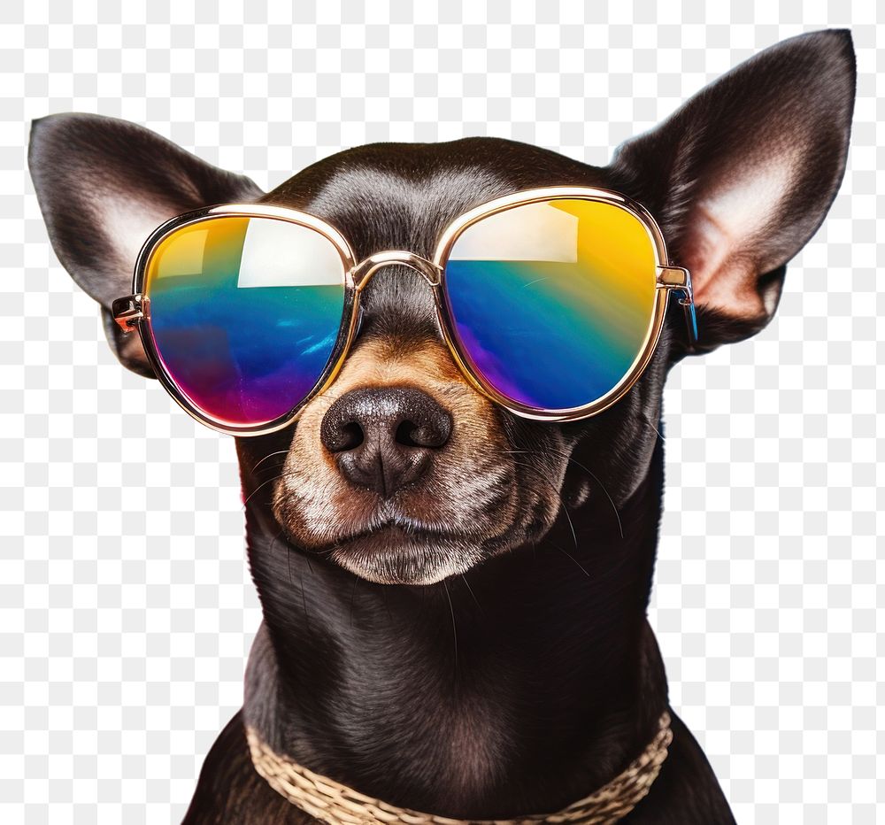 PNG Sunglasses dog mammal animal. AI generated Image by rawpixel.