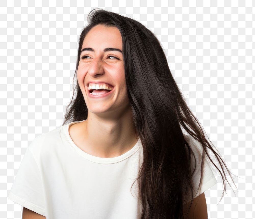 PNG Laughing adult smile happiness. AI generated Image by rawpixel.