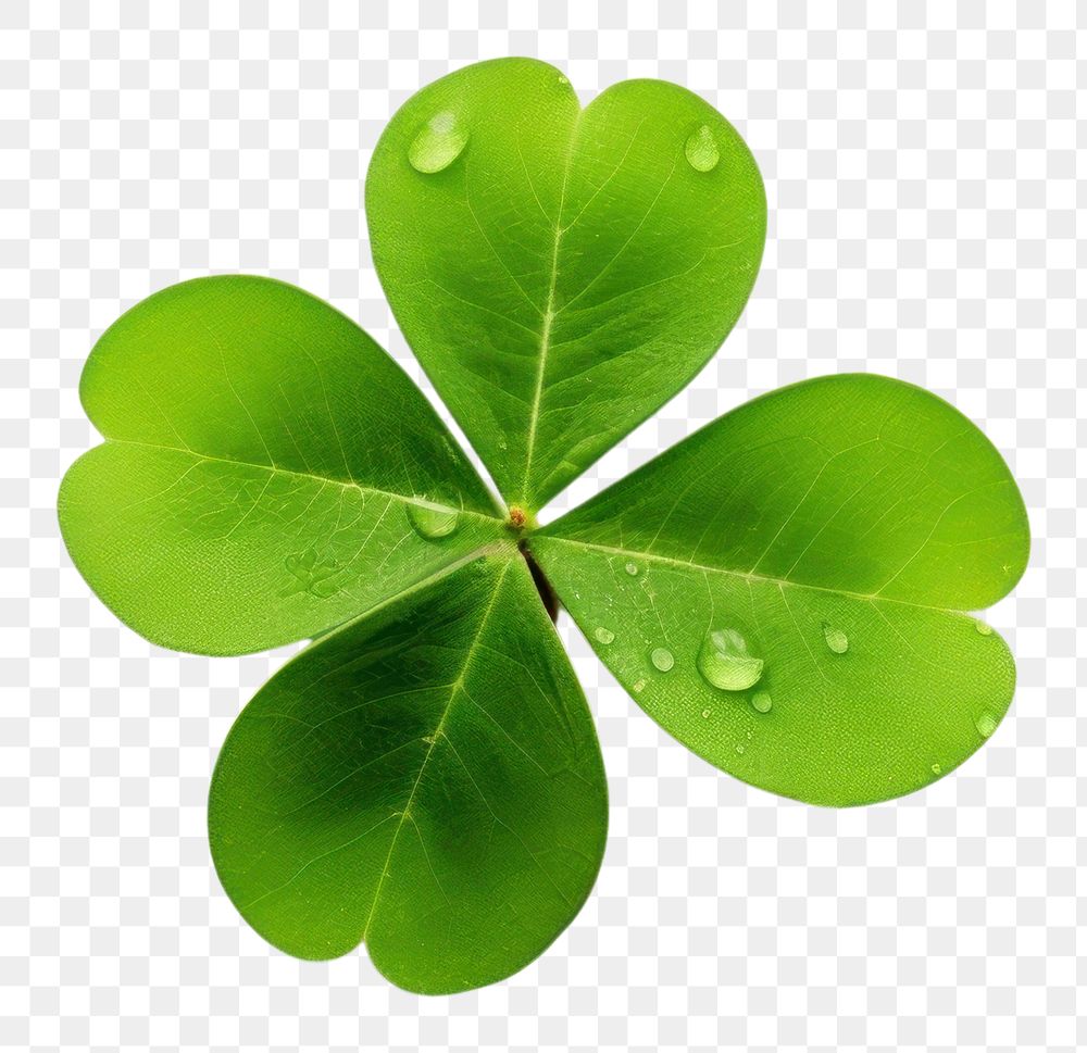 PNG Leaf clover plant green. AI generated Image by rawpixel.