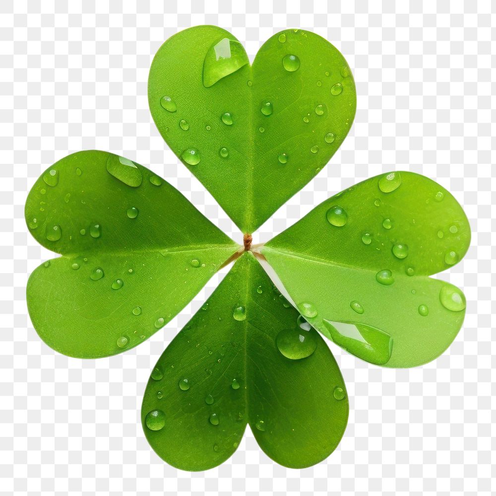PNG Leaf clover plant green. AI generated Image by rawpixel.
