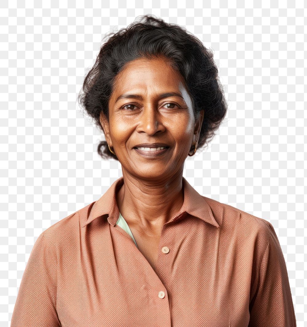 PNG Sri lanka woman portrait adult smile. AI generated Image by rawpixel.