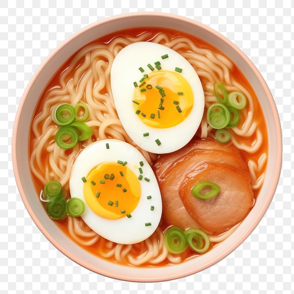 PNG Egg ramen food soup. 