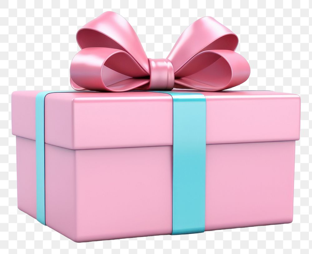 PNG Box present gift bow. AI generated Image by rawpixel.