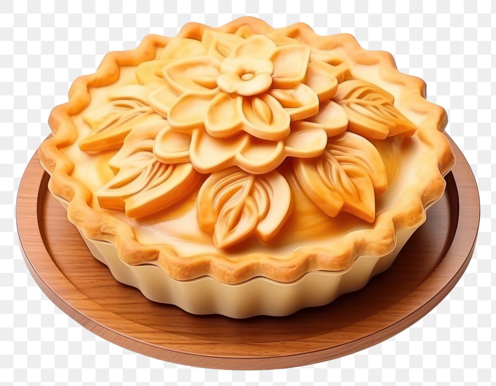 PNG Apple pie dessert pastry food. AI generated Image by rawpixel.