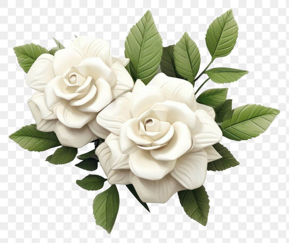 PNG Blooming white roses jewelry flower plant. 