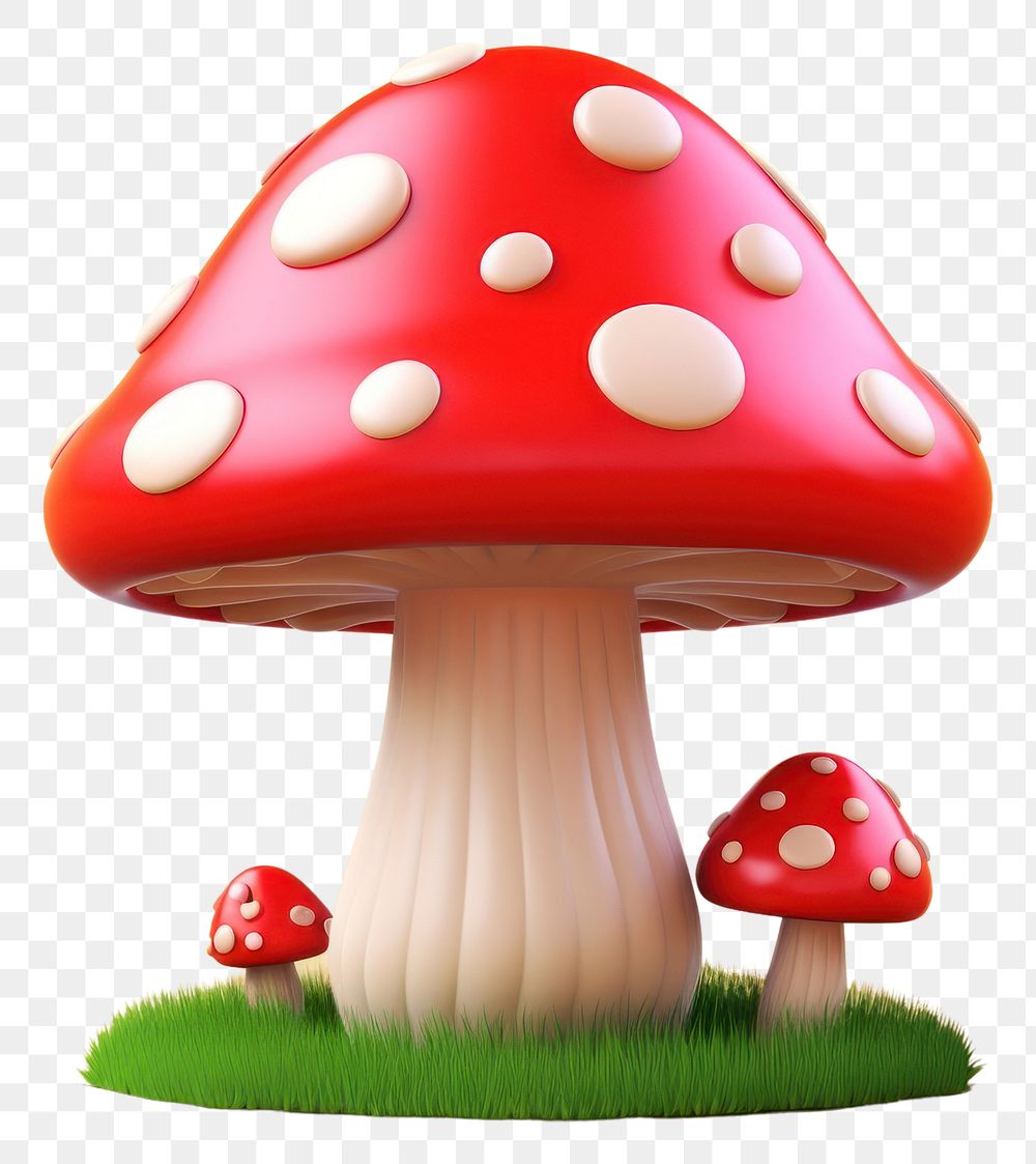 PNG Toadstool mushroom agaric fungus. AI generated Image by rawpixel.