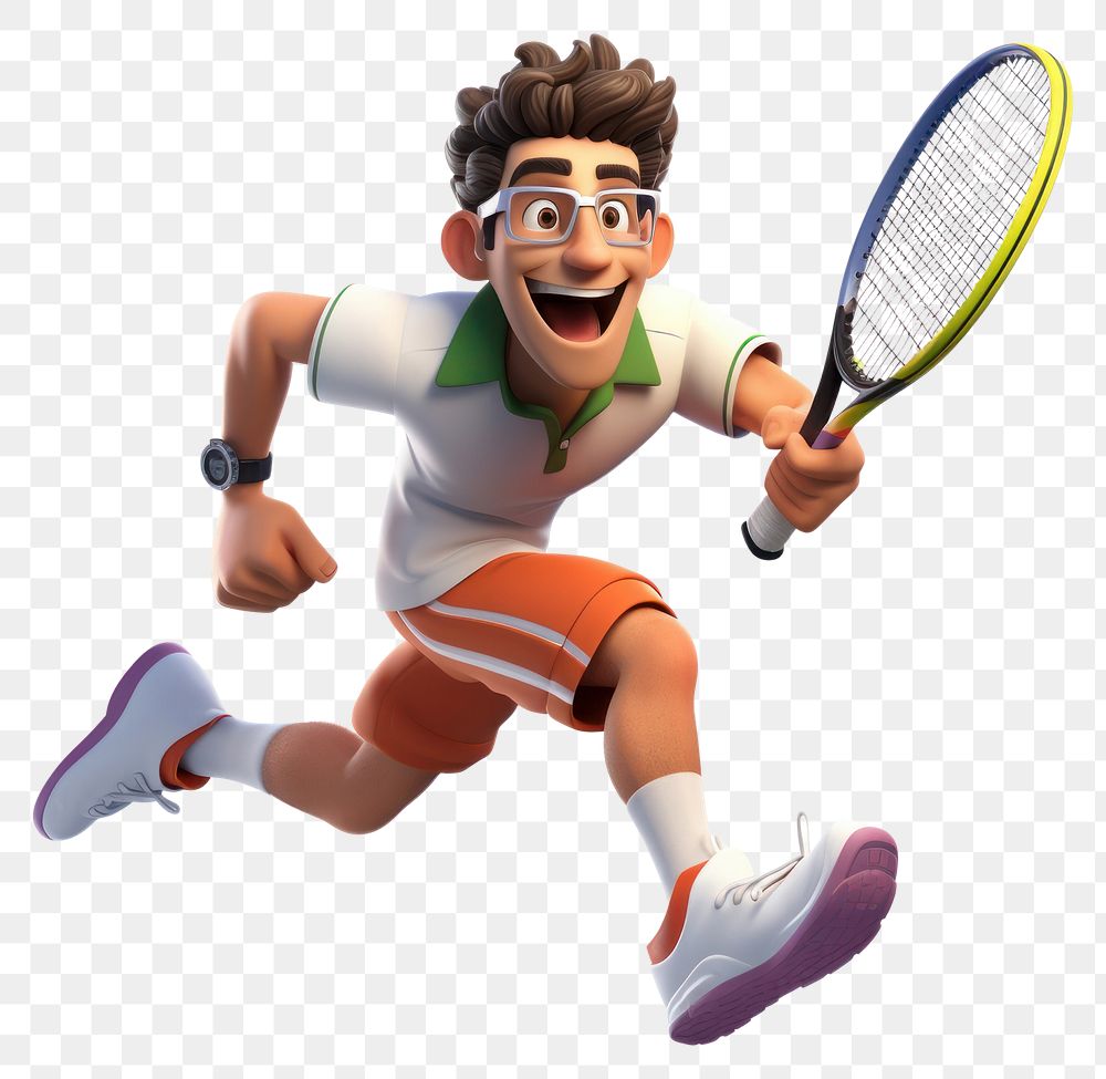 PNG Tennis cartoon sports racket. 