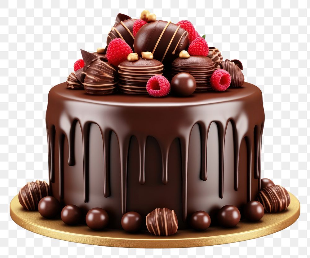 PNG Chocolate birthday cake dessert cream food