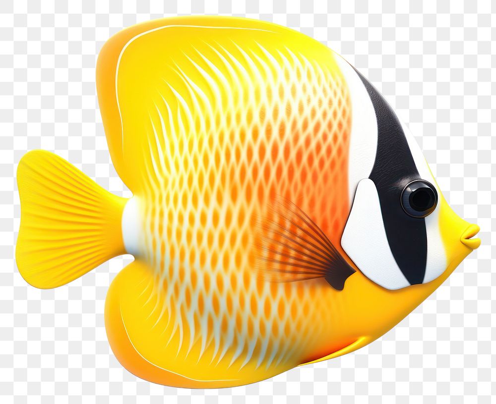 PNG Agel butterfly fish animal white background pomacentridae. AI generated Image by rawpixel.