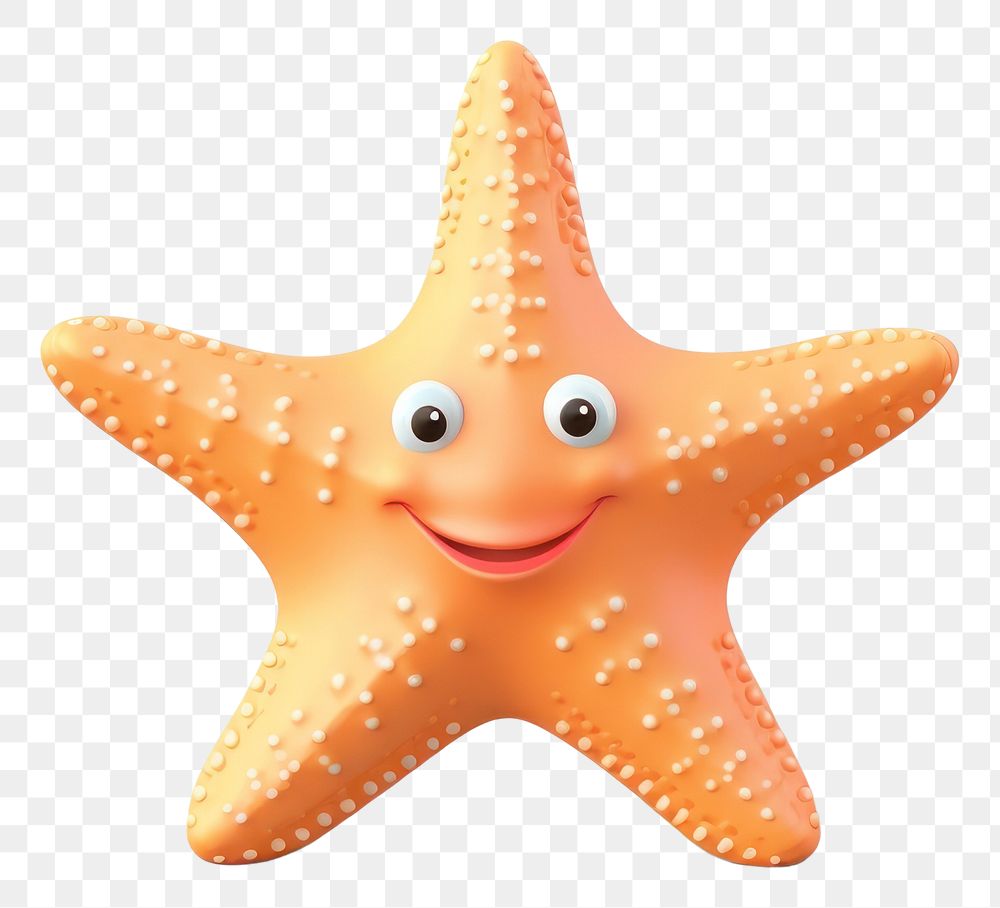 PNG Star fish starfish animal white background. AI generated Image by rawpixel.