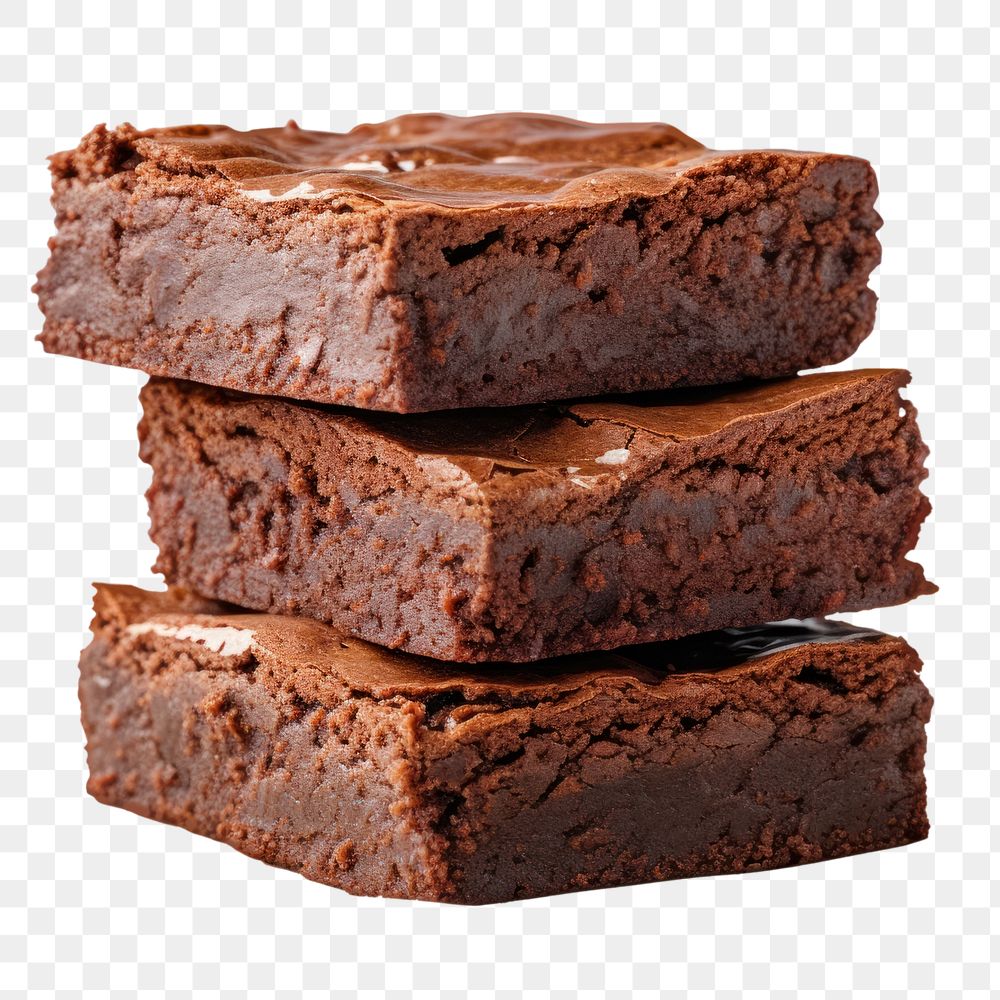 PNG Chocolate dessert brownie food. AI generated Image by rawpixel.
