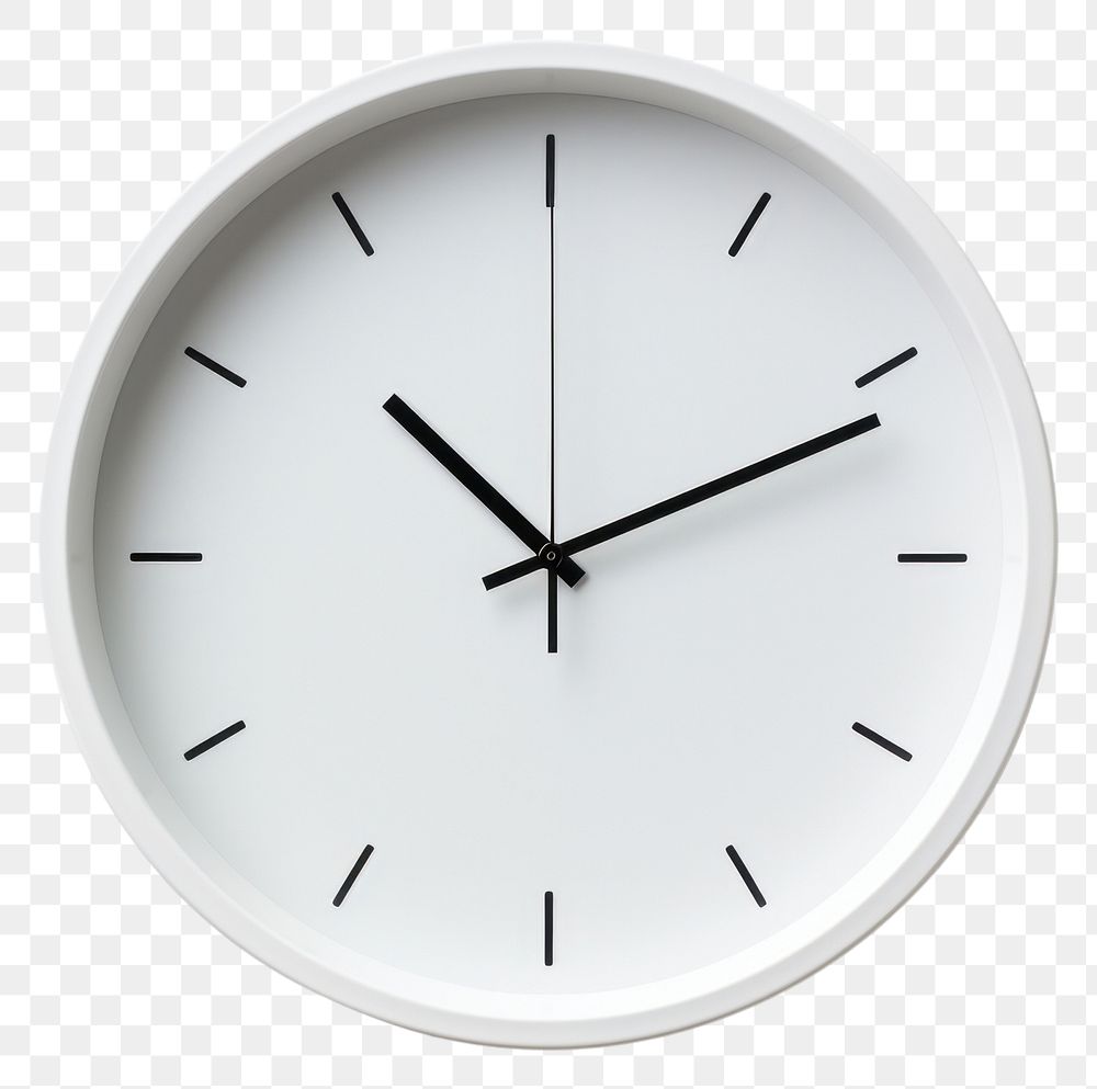 PNG Minimal wall clock white deadline accuracy. AI generated Image by rawpixel.