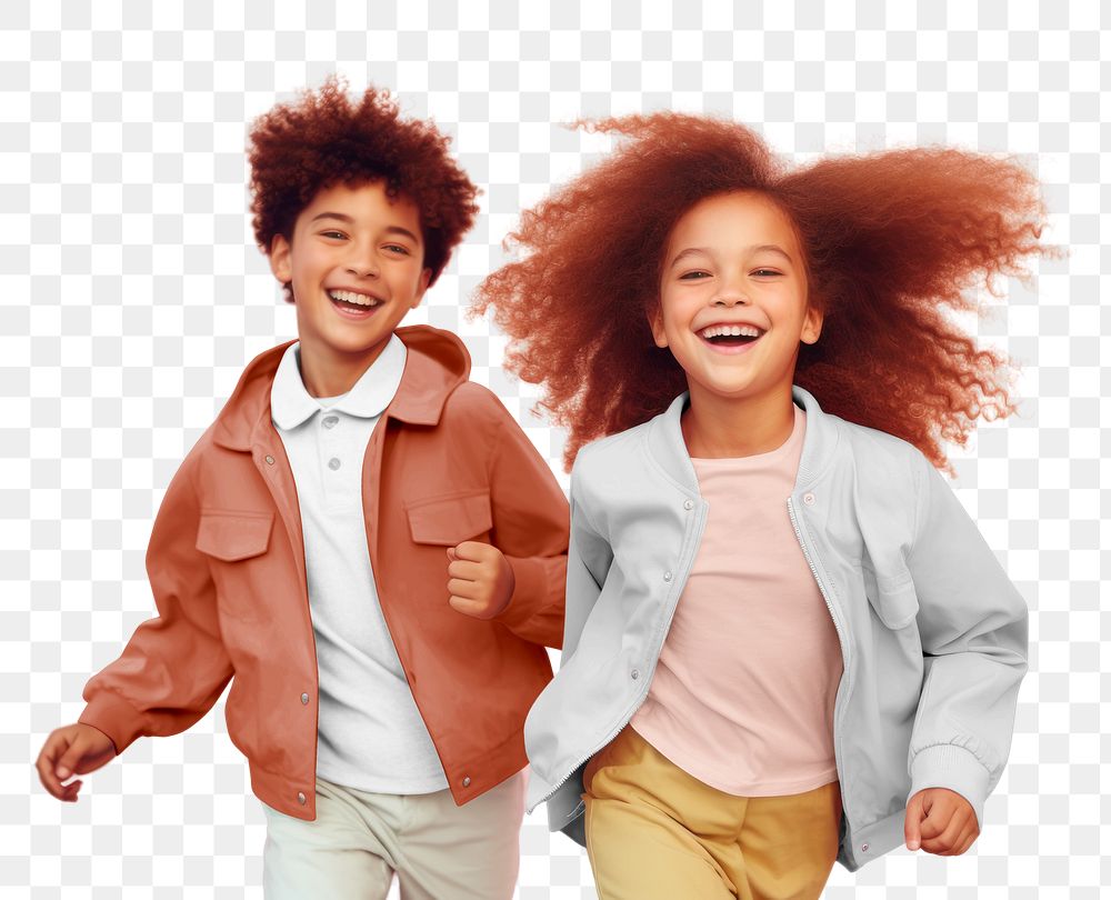 PNG Happy kids in pastel apparel. AI generated image by rawpixel.