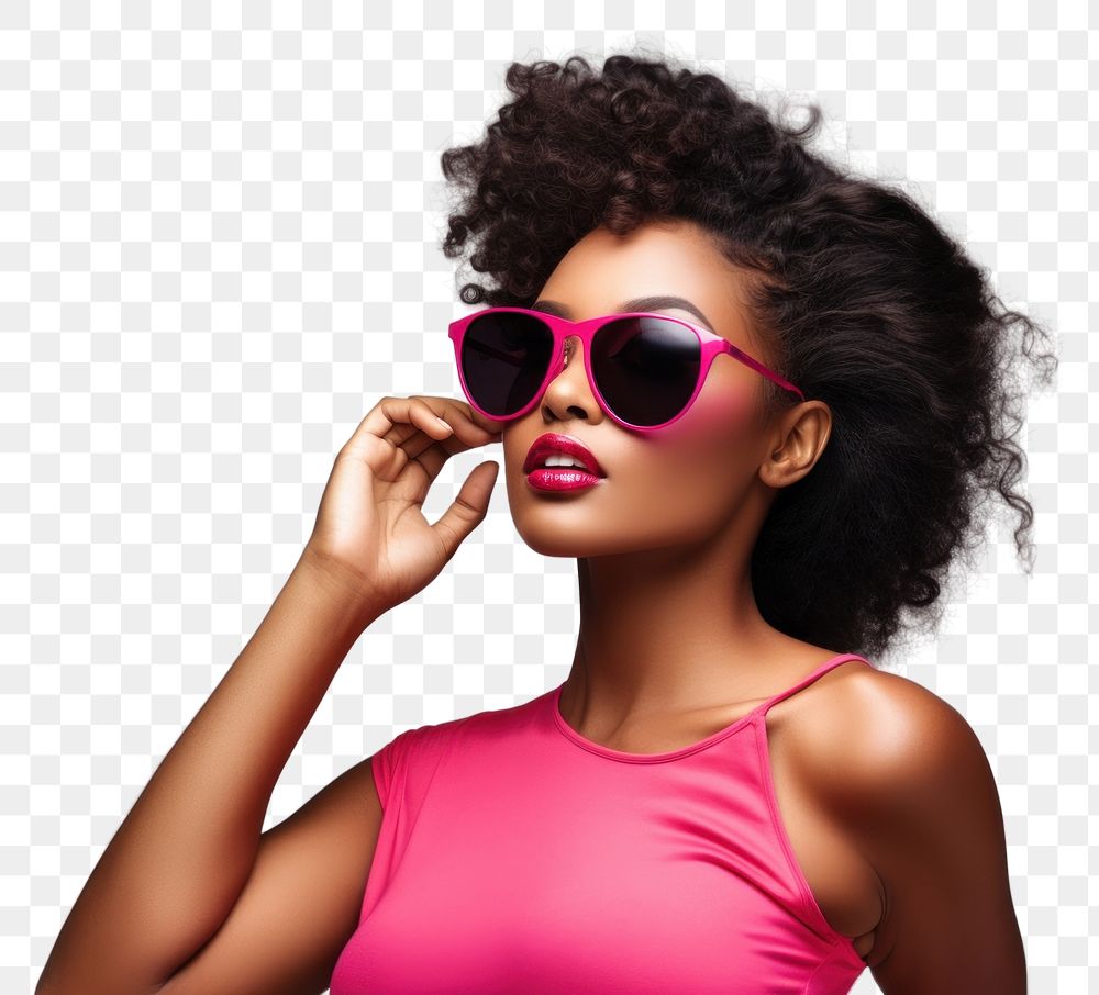 PNG Sunglasses portrait fashion person. AI generated Image by rawpixel.