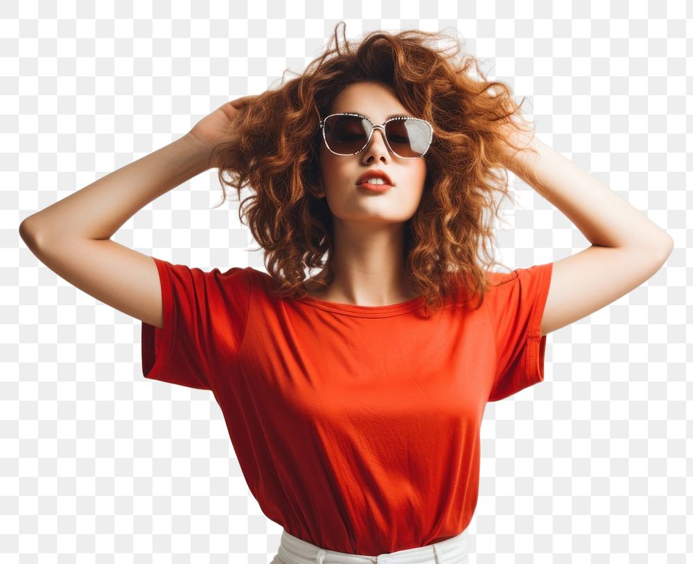 PNG Sunglasses fashion portrait women. AI generated Image by rawpixel.