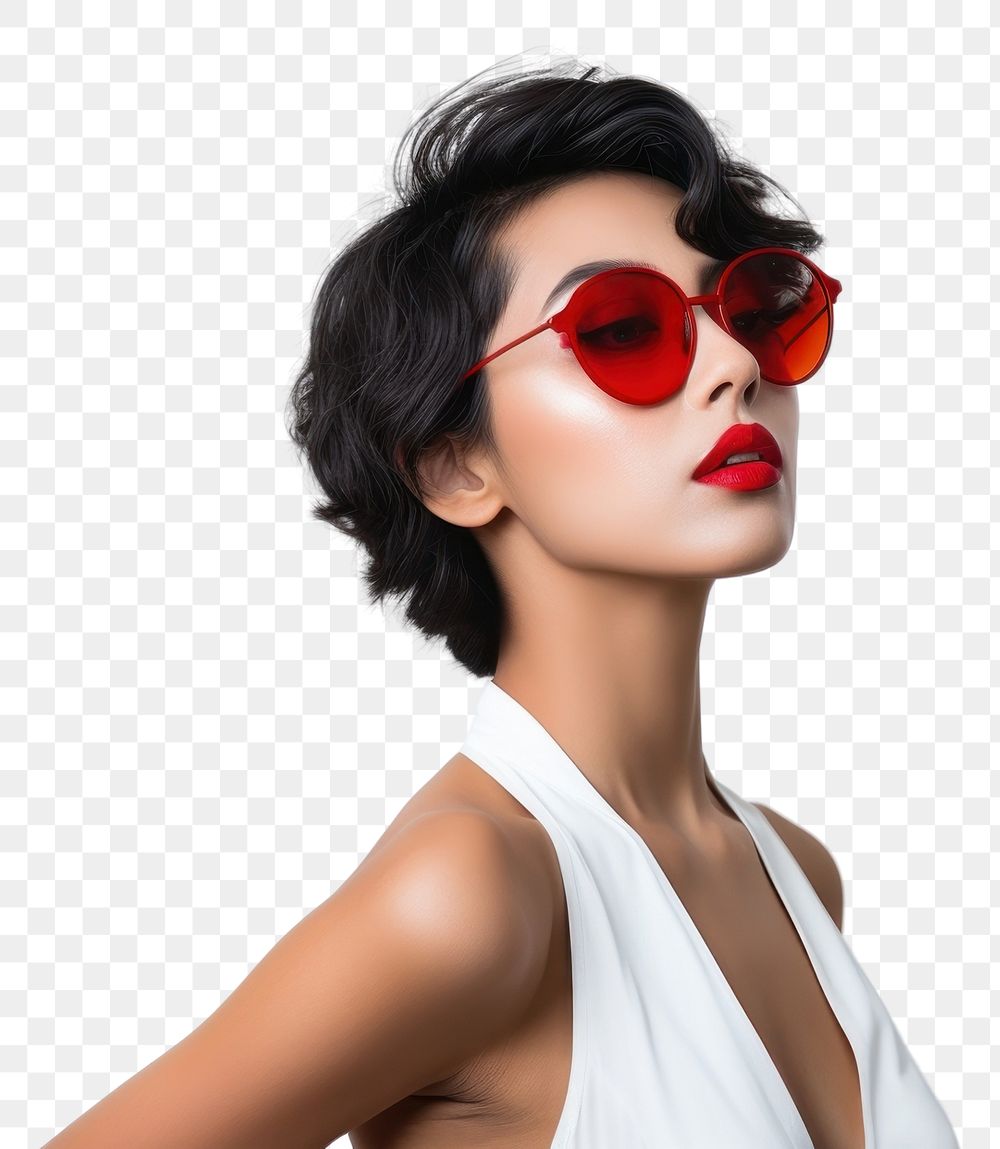 PNG Asian women sunglasses portrait fashion. 