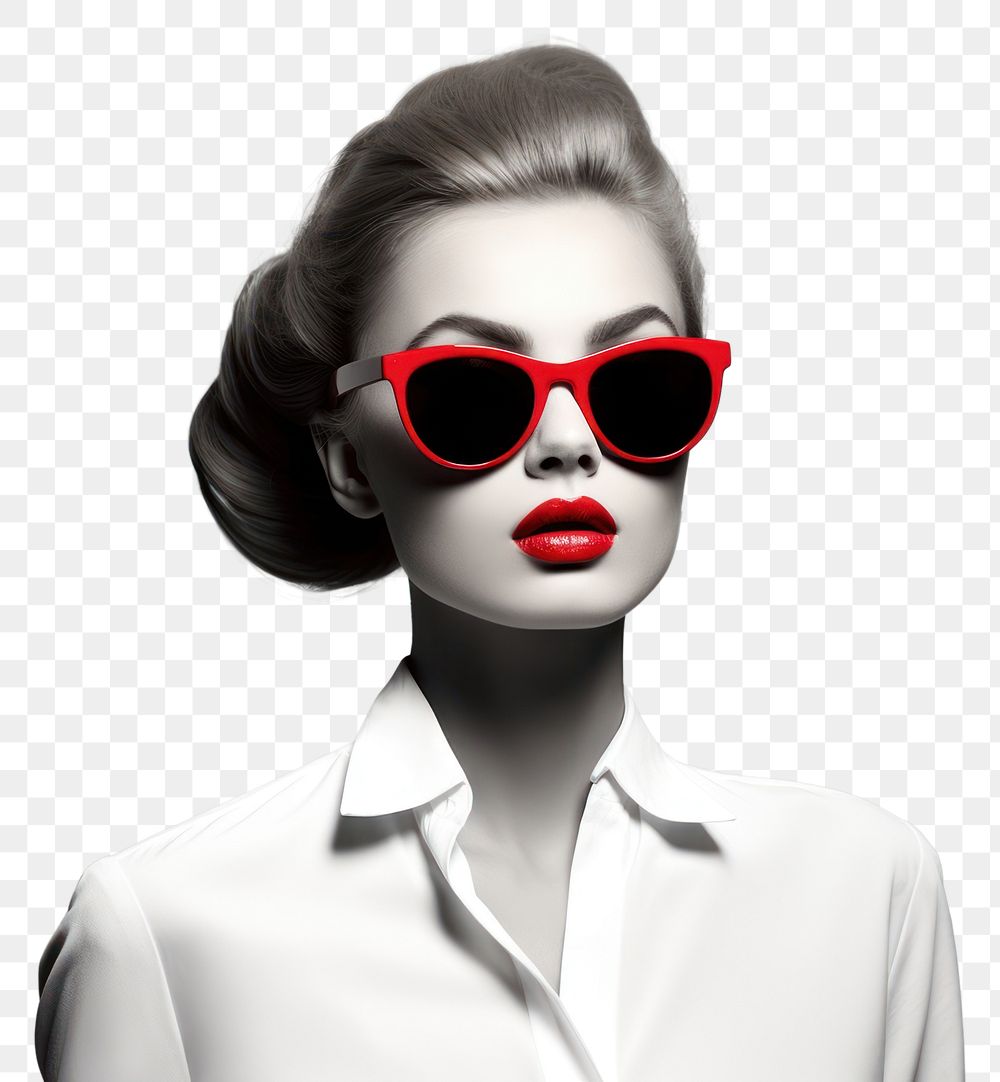 PNG Fashion model girl sunglasses portrait adult. 
