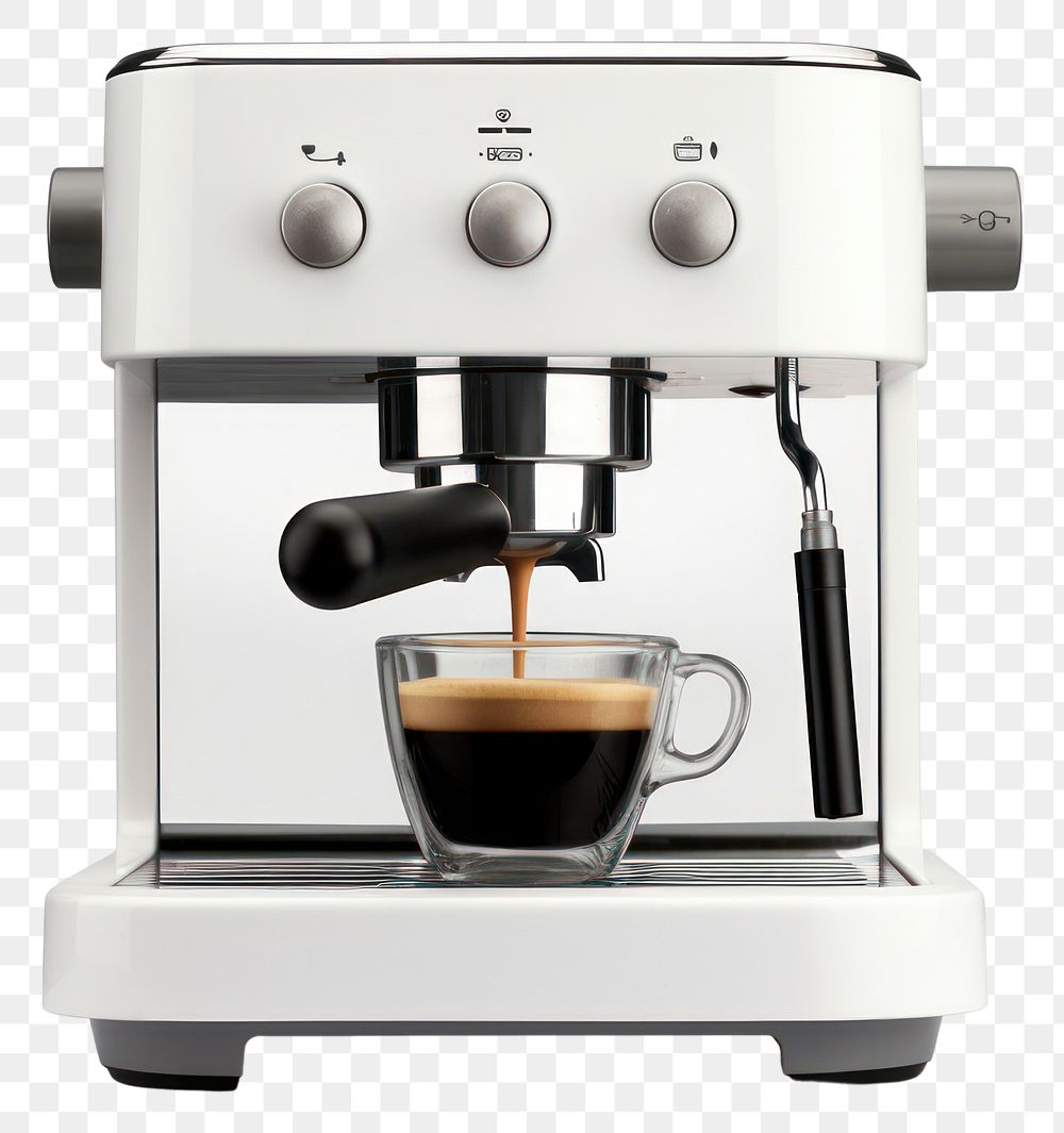 PNG Coffee machine cup appliance espresso. AI generated Image by rawpixel.