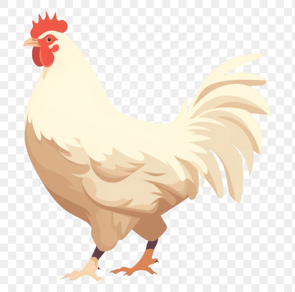 PNG Chicken walking livestock poultry animal. AI generated Image by rawpixel.