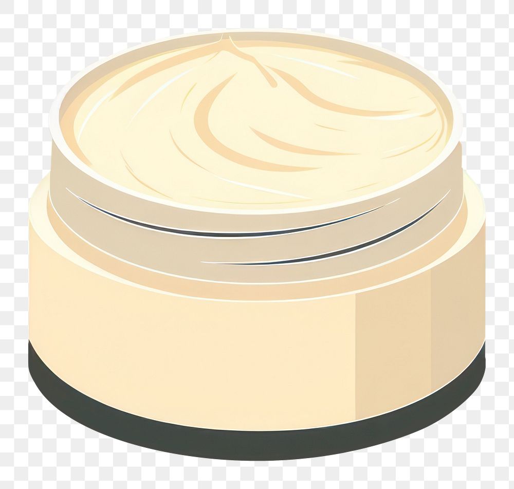 PNG Vintage skin cream dessert food container. AI generated Image by rawpixel.