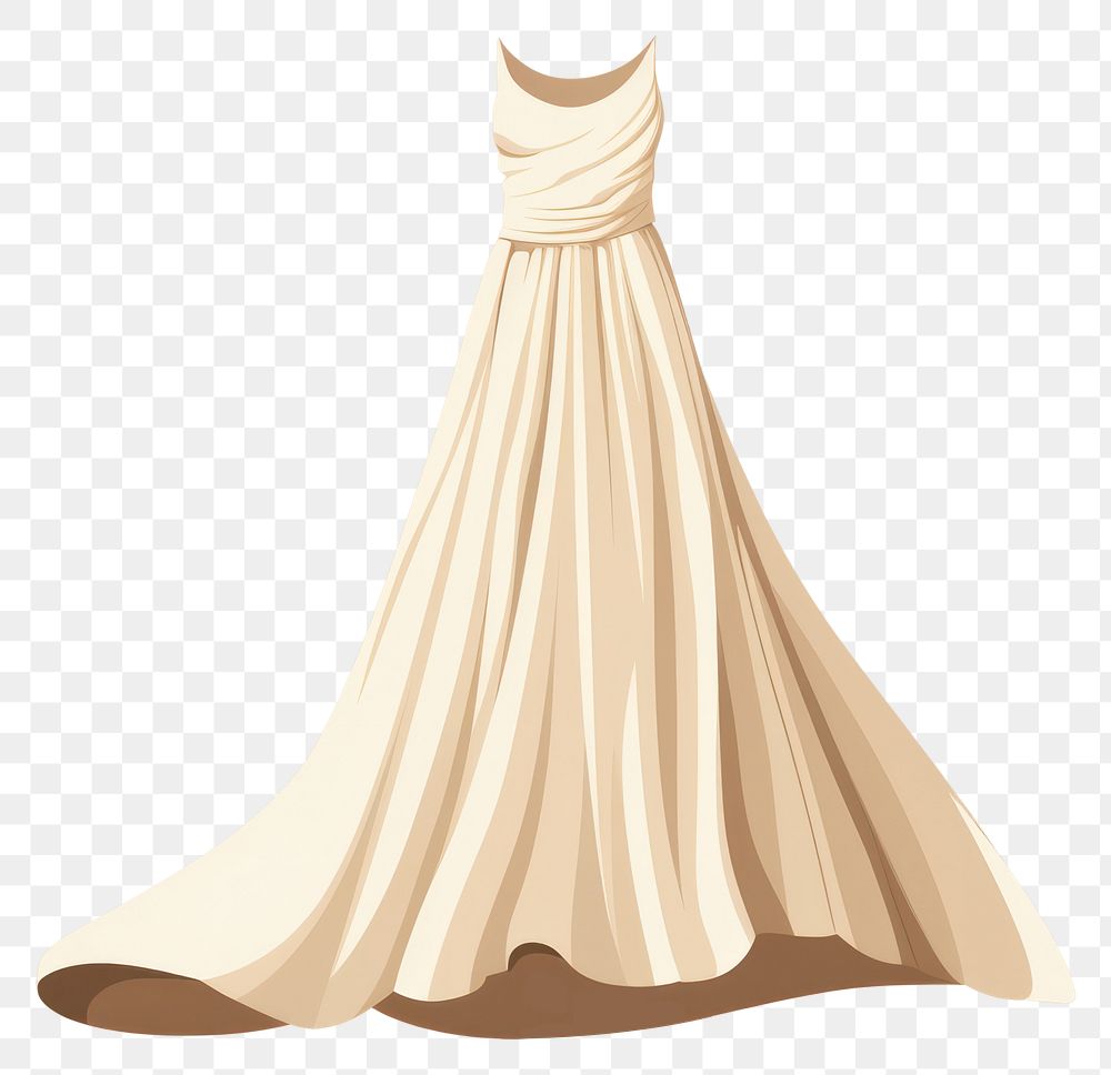 PNG Long dress fashion wedding gown. AI generated Image by rawpixel.