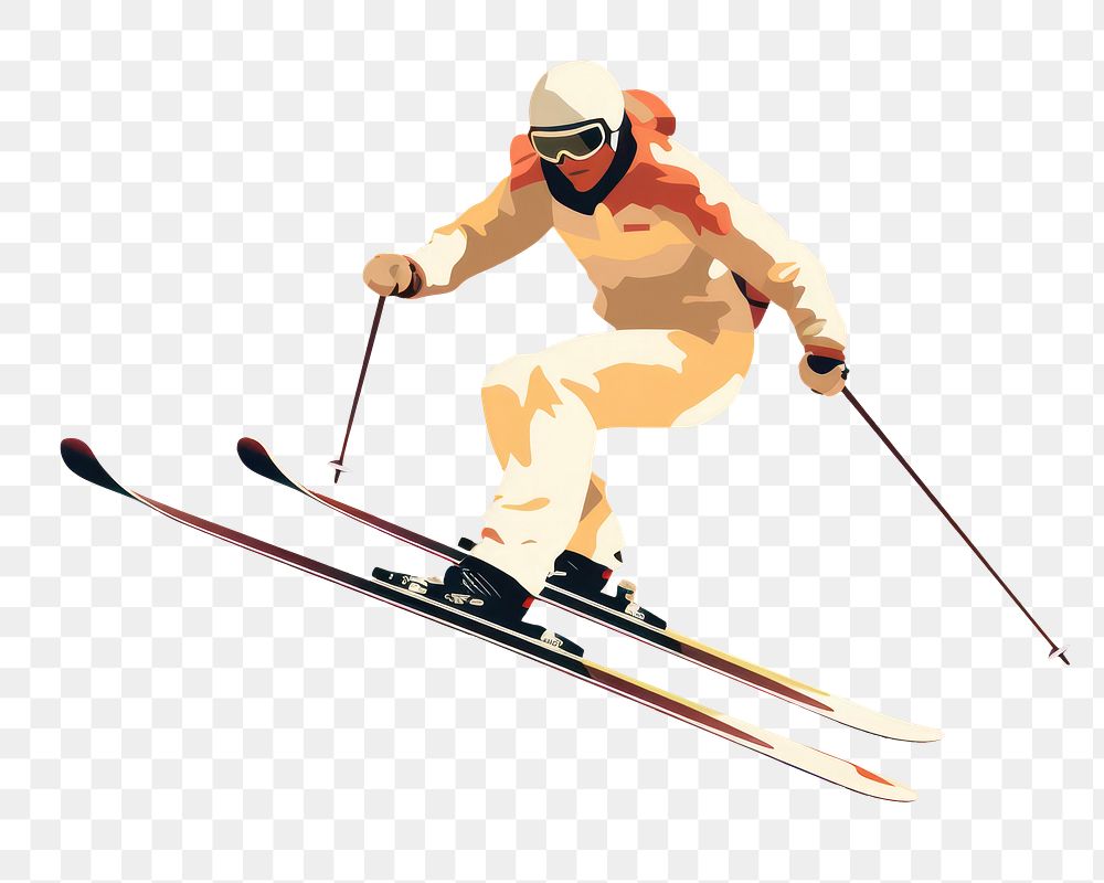 PNG Man Skiing Jumping skier skiing recreation jumping. AI generated Image by rawpixel.