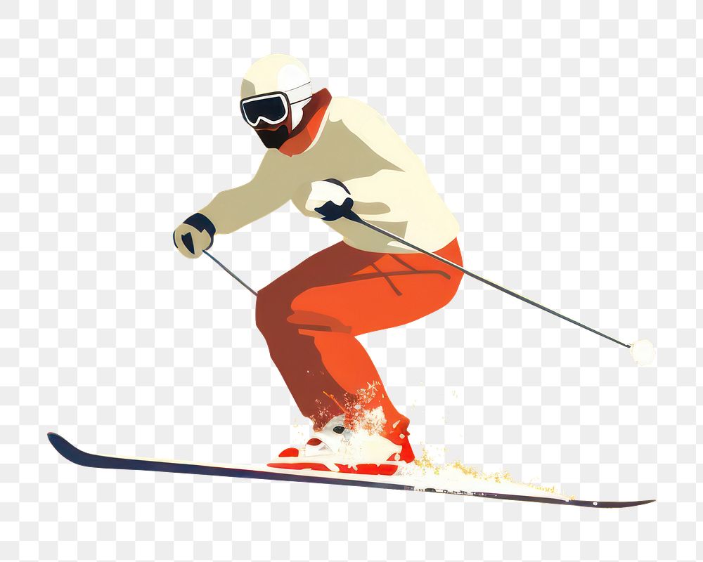 PNG Recreation skiing sports adult. AI generated Image by rawpixel.