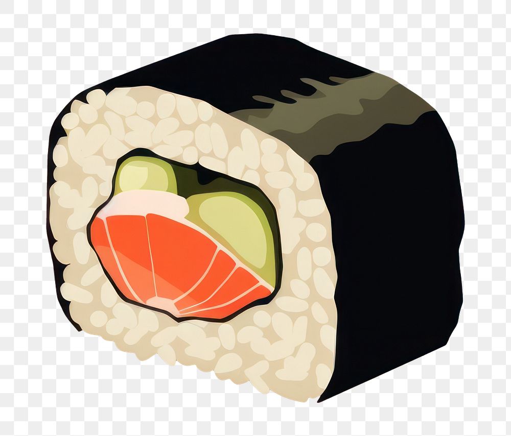 PNG Sushi food rice freshness. 