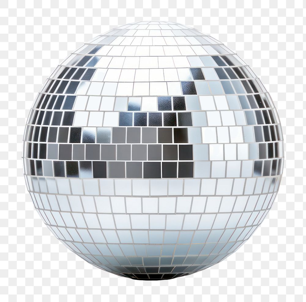 PNG Disco mirror ball sphere white background celebration. AI generated Image by rawpixel.