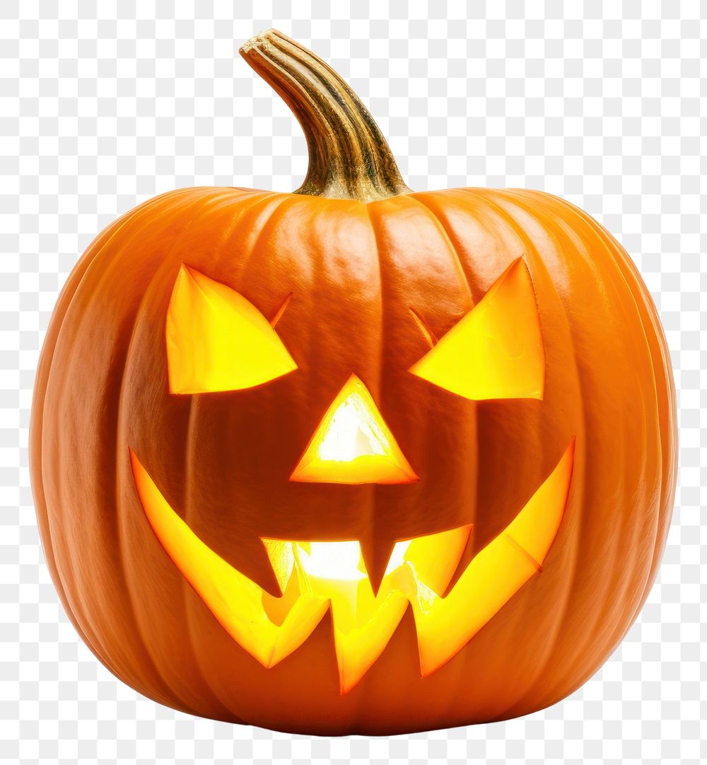 PNG Halloween jack-o'-lantern vegetable pumpkin. AI generated Image by rawpixel.
