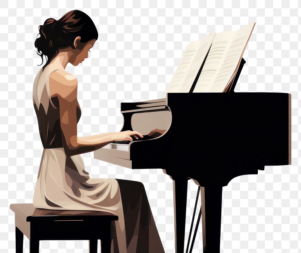 PNG Piano music keyboard musician. AI generated Image by rawpixel.