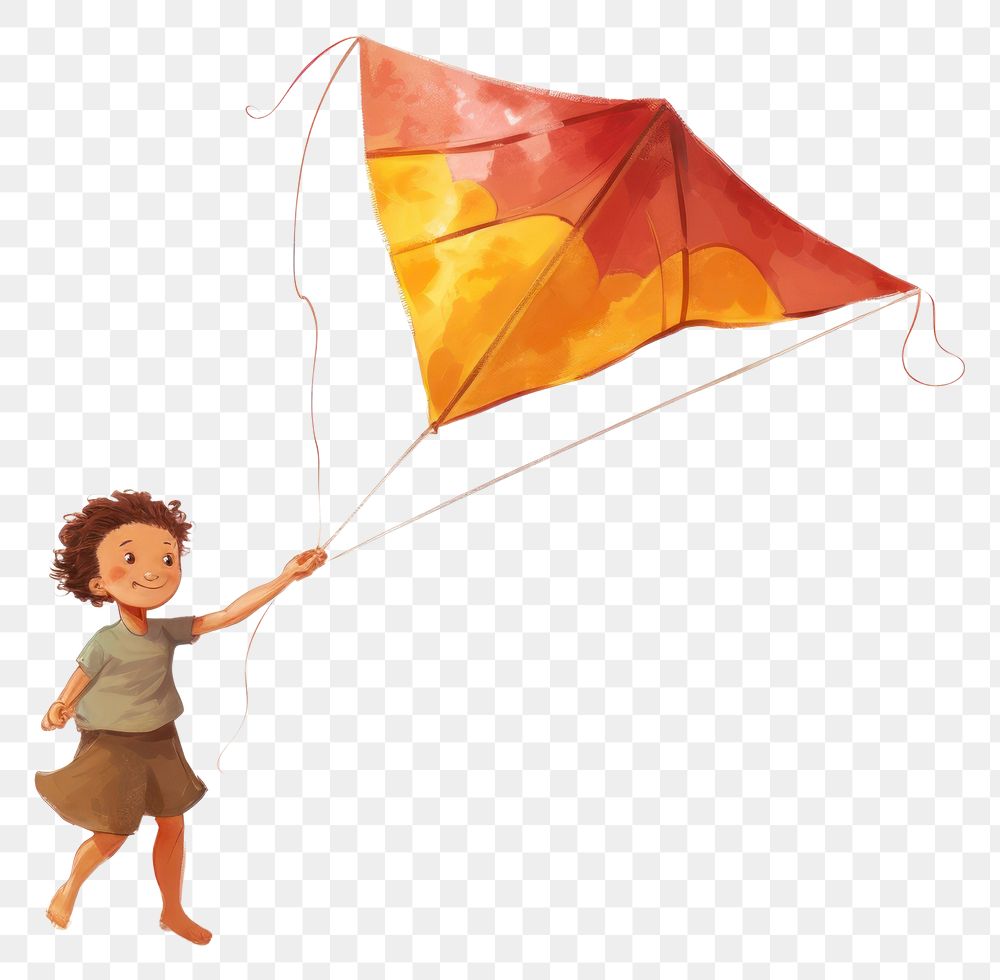 PNG Flying kite child toy white background. AI generated Image by rawpixel.