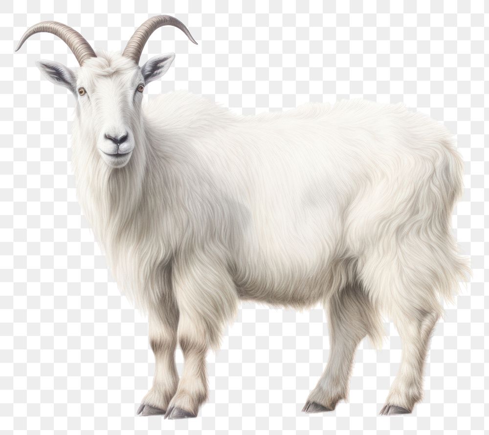 PNG Mountain Goat livestock wildlife animal. AI generated Image by rawpixel.