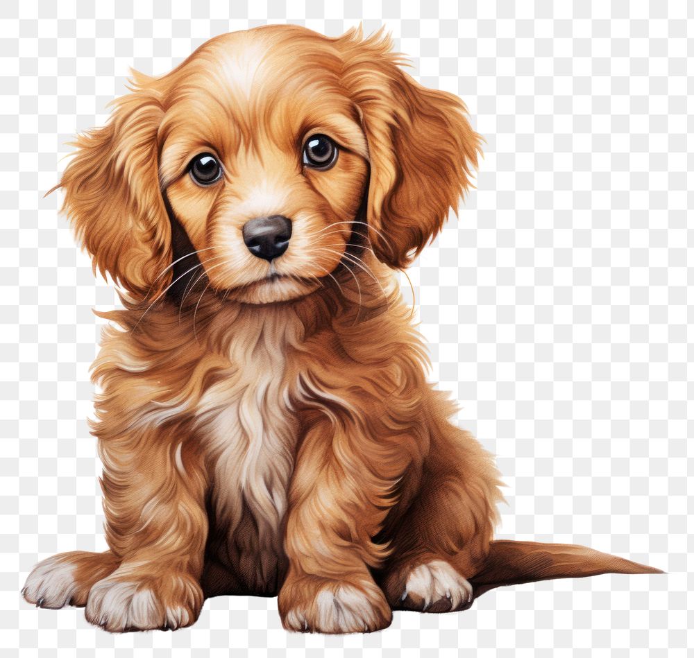 PNG Puppy dog pet portrait. AI generated Image by rawpixel.